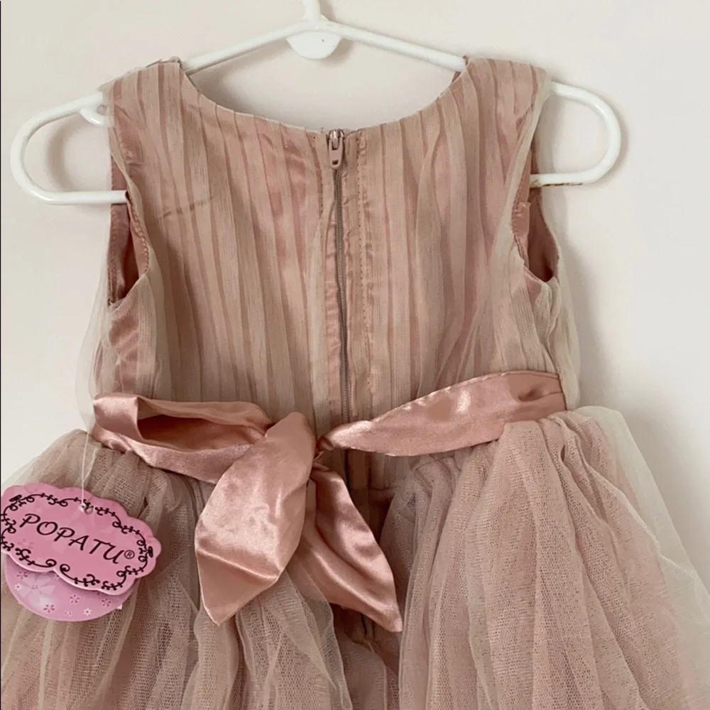 Popatu tulle and flower embellished dress NWT